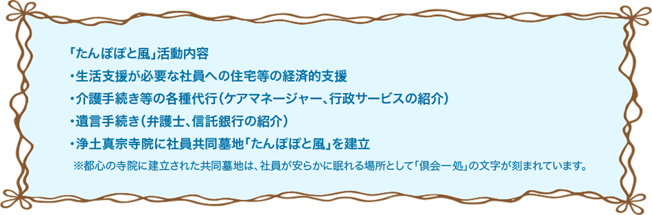 「たんぽぽと風」活動内容